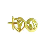 1PCS Punk Hip Hop Hollow Heart Star Teeth Caps For Women Men Vintage Tooth Grills Jewelry Accessories