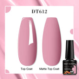 7ml Rubber Base Nail Gel Polish Nude Milky White DIY Nail Art Soak Off Gel Polish Semi Permanent Painting UV Vernis