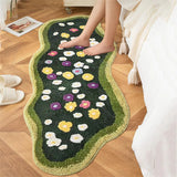 Irregular Shapes Rugs for Bedroom Fluffy Soft Bedside Floor Mat Home Thick Plush Rug Modern Style Living Room Decoration Carpet