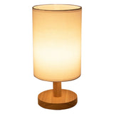 Wooden USB Bedside Night Light, Cylinder Lampshade Desk Lamp, Bedroom Home Decor Lamp, Perfect Birthday