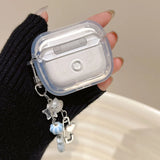 Dolphin Fish Pattern Glitter Sequins Case For AirPods Pro 4 ANC 2 3 Pro2 AirPod 4th Earphone Protective Cover with Pendant funda
