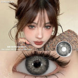 1pair Myopia Contact Lenses Big Black Eyes Cosmetic Contacts Lenses Beautiful Yearly Colored Contact Natural Lenses Eye