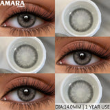 Brown Color Contacts for Eyes Makeup Eyes Lenses Gray Pupils Blue Eyes Contacts Colorful Makeup Black Lens for Party
