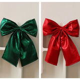 Oversized Red Plushie Bows Decoration For Weddings And Parties Backdrop Christmas Tree Wall Decoration Ormanent Ribbon