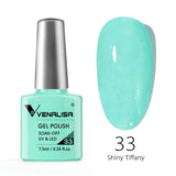Nail Gel Polish 7.5ml HEMA/TPO FREE Red Sparkle Sequin Gel Nails Beautiful Semi Permanent Soak Off UV LED Gel Polish