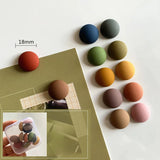 Frosted Magnet Mo Landi Round Paste Whiteboard Hole Plate Photo Paste Simple Refrigerator Magnets