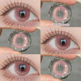 2pcs/pair Beauty Purple Contact Lenses for Eyes Myopia Colored Contact Lenses Natural Blue Lens Fashion Cosplay Pupils