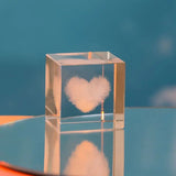 4 /5cm Healing Crystal Square Ornaments Creative Heart Cloud Spiritual Healing Decor with Natural Aesthetic for Home Decor Gifts