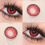 1 Pair Halloween Colored Contact Lenses for Cosplay Eyes Natural Brown Lenses Beauty Fashion Red lense Blue Lenses