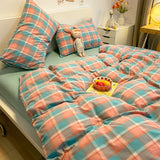 Nordic sling 100 Cotton Stripes Duvet Cover 150x200 Size Girl's Room housse de couette Skin friendly Quilt Cover Bed Linen