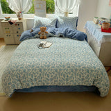 New Style of Light and Fresh Thickened High-weight Milk Fleece Quilt Cover  Autumn and Winter Warm Duvet Covers