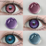 1 Pair Colorful Contact Lenses for Eyes Blue Eye Anime Cosplay Lenses Purple Colored Lenses Pink y2k Colorcon Red Lens