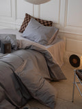 New Premium 00s Gown Satin Full Cotton Bedding Tee-Piece Set Pure Cotton Simple  Color Bedding Comforter Cover