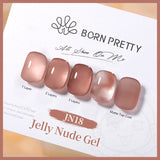 Wine Red Jelly Gel Nail Polish Glitter Nude Translucent Quick Extension Gel Semi Permanent Varnish UV Gel Nail Art 1