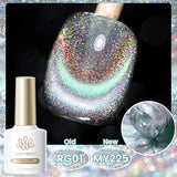 10ml Cat Magnetic Gel Sparkling Ultra Gold Glitter Soak Off UV LED Gel Nail Art Varnish Manicure Valentine's Day