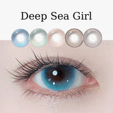 1pair New Colored Contact Lenses for Eyes Beautiful Pupil Lentes Yearly Fast Soft Blue Contact Lenses