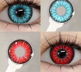 2pcs Coloured Contact Lenses for Eyes Cosplay Contact Lense Blue Contacts Gray Pupils Green Eye Lens Anime Cosplay Lens