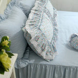 2pcs refresh print pillow case Embroidered lace pillow cover pastoral style bedding pillowcases pillow sham without filler sale