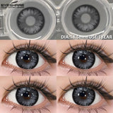 1 Pair Colored Contact Lenses Pink Contact Lenses Purple Fashion Makeup Contact Lenses Eye Cosplay Lenses Yearly Use