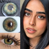 NEW Color Contact Lenses For Eyes Natual Colored Pupils Gray Contacts Lenses Makeup Green Pupils Cosmetic Black Lens