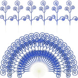 Blue Artificial Flowers Christmas Tree Decoration Glitter Star Light Berries Snowflakes Bow for Home Decor New Year Ornaments