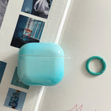 Simple Style Sky Blue Gradient Earphone Case  For Apple AirPods Pro 2 Soft Protection Cover For AirPods 1 2 3 4 Headphone Shell