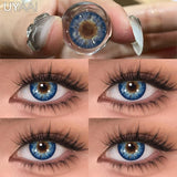 New 1 Pair Colorful Contact Lenses for Eyes Fashion Natura Gray Eye Contacts Blue Eye Lenses Green Lenses Yearly