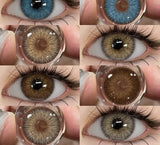 1 Pair Colored Contact Lenses for Eyes Natural Lenses for Eyes Blue Contact Lenses Gray Pupils Yearly Color Lens Eye