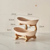 2/3 Layer Fruit Plate Home Snack Dish Creative Candy Dish Modern Dried Fruit Basket Living Room Plastic Cake Stand Snack Plates