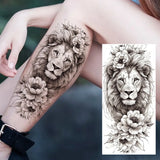 1 Sheet Beautiful Butterfly Flowers Temporary Tattoos For Women Girls Waterproof Fake Tattoos Floral Animals Temp Tatoo Stickers