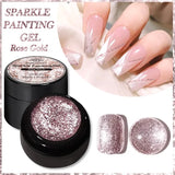 5ml Super Sliver Metallic Gel Nail Polish Holographics Metal Effect Painting Liner DIY Nail Art Decoration Varnish