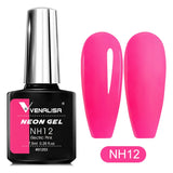 7.5ml Nail Gel Polish Ultra Neon Pink Summer Gorgeous Color Soak Off UV LED Gel Varnish Glitter Lacquer Nail Manicure