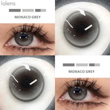 Colored Contact Lenses Lalens Monaco Brown Amber Blue Gray Red Violet Color Contacts Eye Lens Eyes Half Year 2Pcs