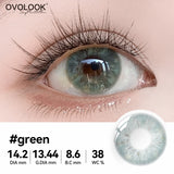 1 Pair(2pcs) Chocolate/Silver Gray/Ocean Blue/Natural Black 14.2mm/14.5mm Enlarging Pupil Soft Contact Lenses 6 Months