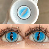 1pair Cateye Cosplay Color Contact Lenses Halloween Contacts