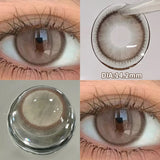 Prescription Contact Lenses Myopia Lenses with Diopters Natural Pupils Color Contact Lenses for Eyes Brown Lenses 2pcs