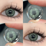 Russian Shipped Hot Sale 1 Pair Colored Contact Lenses for Eyes With Diopters Blue Beautiful Pupil Natural Eye Lenses
