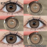 1 Pair Color Contact Lenses for Eyes fashion Color Eye Lens Brown Eye Lenses  Gray Pupils Lens Yearly soft lenses