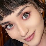 Contact Lenses Gray Green Colored Contacts Mixed Eyes Look Bright Deep Eyes Natural Enlarging Effect Lentes De Contacto