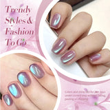 10ml/15ml Hyacinth Cat Magnetic Gel Nail Polish Purple Jelly Glass Shine Soak Off UV Salon Nail Art Home Manicure