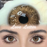 1 Pair Breeze & Chagall Series Colored Contact Lenses Natural Brown Pupils Eyes Contact lenses Gray Soft Contacts 14.20mm