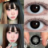 2pcs Natural Colorld Contacts Korean Lenses with Prescription Beauty Pupils Cosmetics Circle Lenses Fast Shipping Yearly