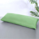 Long Style 100% Bamboo Fiber Pillowcase With Zipper 45x150cm Cooling Anti-bacterial Solid Color Double Bed Pillow Cover 45x180cm