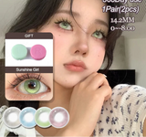 New 1 Pair Korean Lenses Colored Contact Lenses for Eyes with Prescription Myopia Lenses Beautiful Pupil Fashion Purple