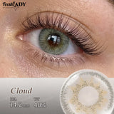 1 Pair Cleopatra Series Colored Contact Lenses Natural Brown Pupils Eyes Contact lenses Green Soft Contacts 14.20mm