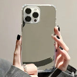 Acrylic Hard Mirror Phone Case For iPhone 17 16 15 Pro Max 14 Plus 13 12 11 Pro Max X XR XS Max 7 8 Plus 17 Air Shockproof Cover