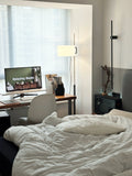 Mat Pure Color Bubble Cotton Bedding Set Four-Piece Full Cotton Waed Skin-Friendly All Seasons Comforter Cover eet...