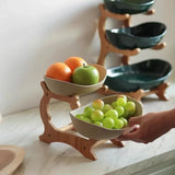 2/3 Layer Fruit Plate Home Snack Dish Creative Candy Dish Modern Dried Fruit Basket Living Room Plastic Cake Stand Snack Plates