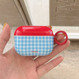 Retro Plaid For Apple AirPods1/2 3 4 Pro 2 2nd Generation Wireless Bluetooth Earphone Charging Box Case Girl Soft Silicone Cover