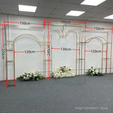 1pcs/3pcs Shining Gold Mirror Chuppah Acrylic Backdrop Stand for Wedding Decoration Flower Stand Walkway Pillar 2M/2.4M Tall